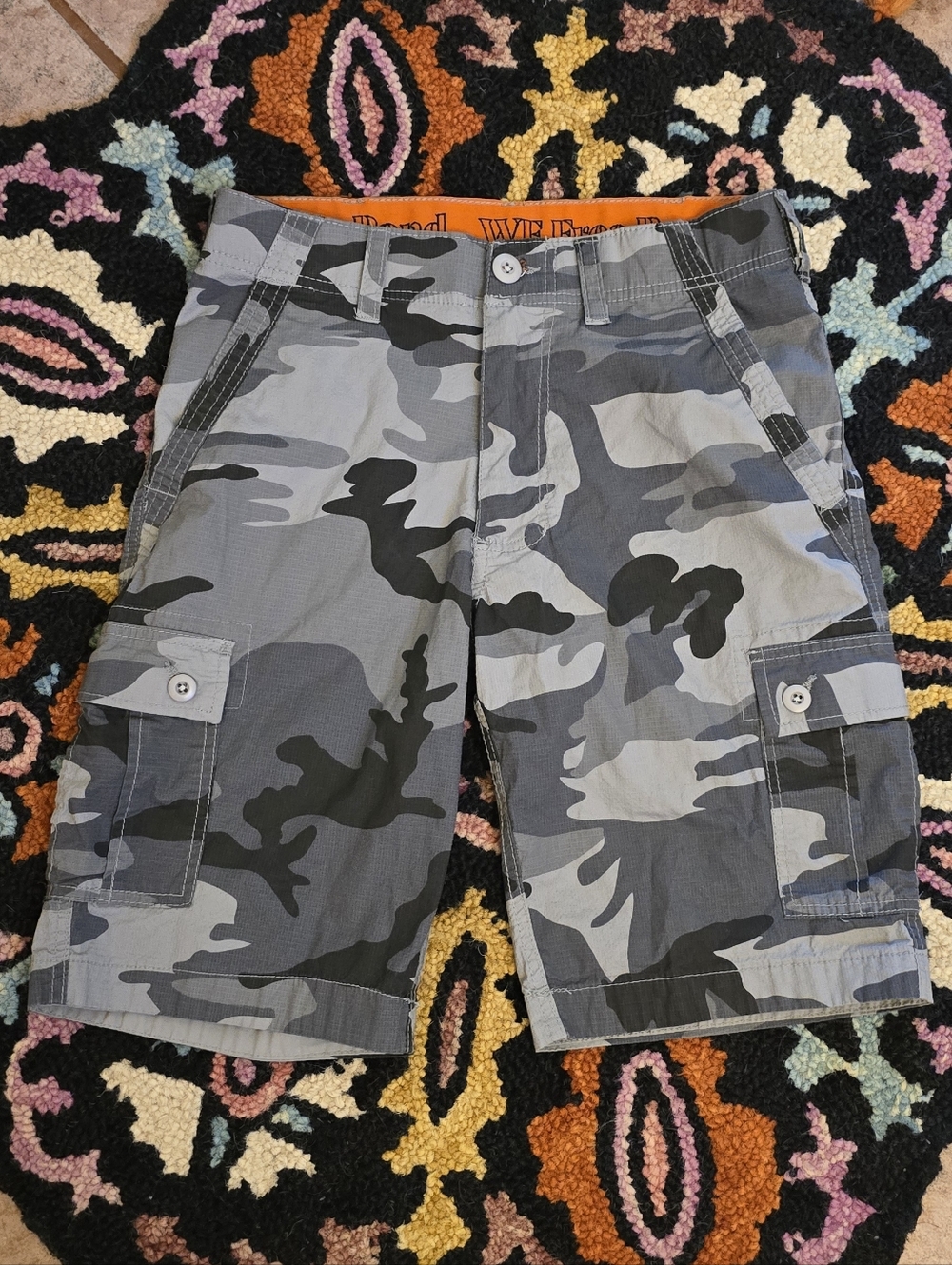 🔥🔥 WEAR FIRST Men's Camo Cargo Shorts - Gray🔥🔥 Size 30